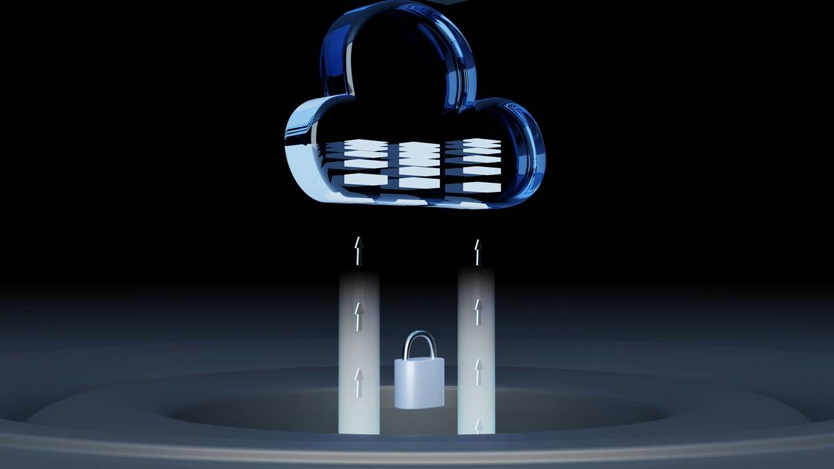 Diagram showing encrypted connection via security web server certificate protecting student data in an online classroom
